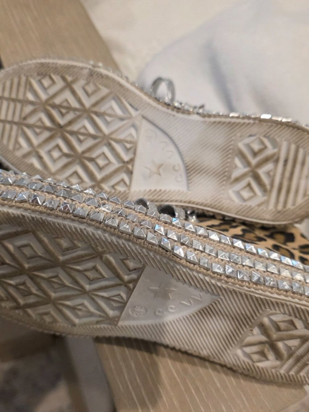 Leopard Print High Top Canvas Sneaker - Picture 4 of 6